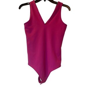 Abercrombie and Fitch Seamless Bodysuit Size Small Hot Pink